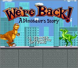 Pantallazo de We're Back! A Dinosaur's Story para Super Nintendo