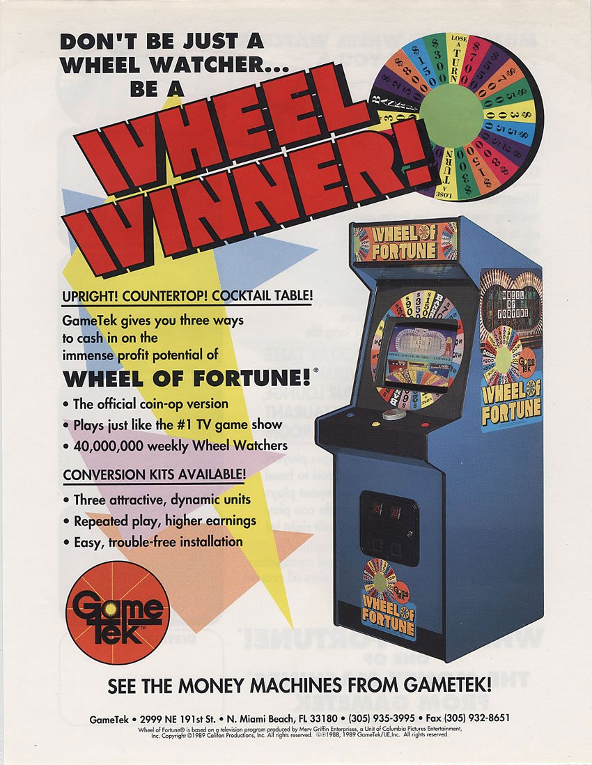 Caratula de Wheel of Fortune para M.A.M.E.