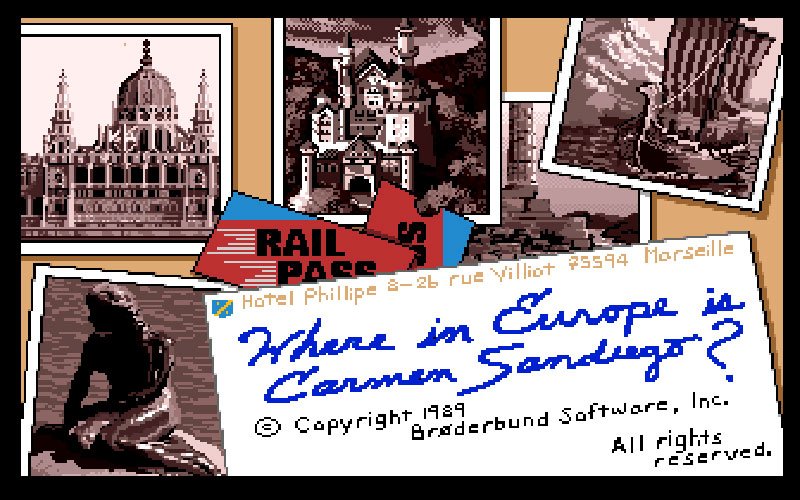 Pantallazo de Where in Europe is Carmen Sandiego? para Amiga