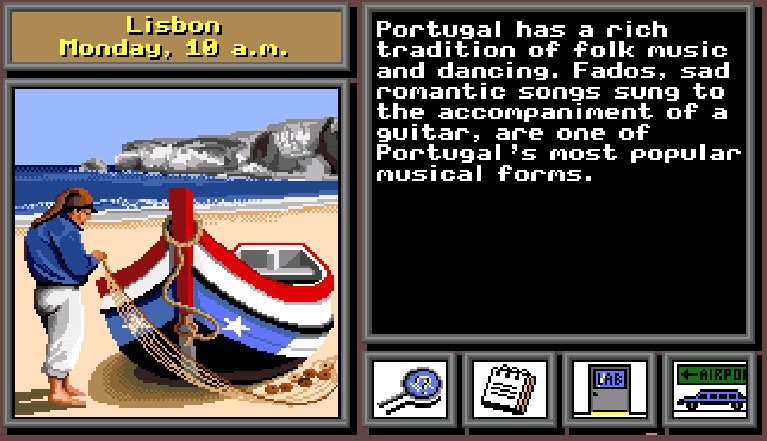 Pantallazo de Where in Europe is Carmen Sandiego? para Amiga