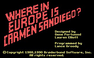 Pantallazo de Where in Europe is Carmen Sandiego? para PC