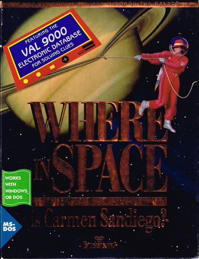 Caratula de Where in Space is Carmen Sandiego? Deluxe para PC