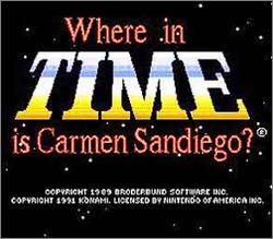 Pantallazo de Where in Time is Carmen Sandiego? para Nintendo (NES)