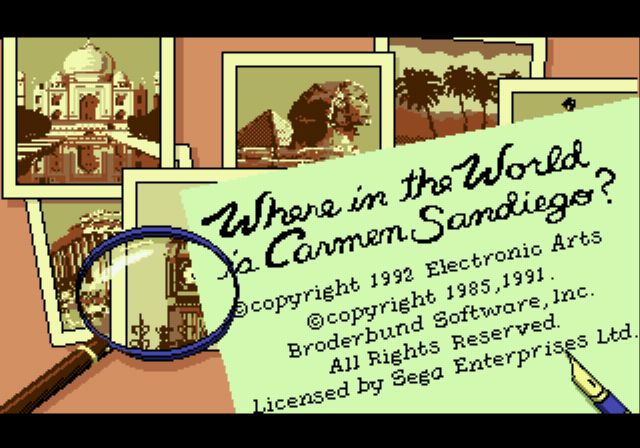Pantallazo de Where in the World is Carmen Sandiego? para Sega Megadrive
