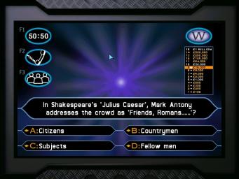 Pantallazo de Who Wants to be a Millionaire CD-ROM 1st Edition: General Mills Cereal Promotion para PC