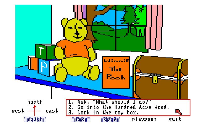 Pantallazo de Winnie the Pooh in the Hundred Acre Wood para Amiga