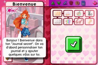 Pantallazo de Winx Club: Secret Diary 2009 para Nintendo DS