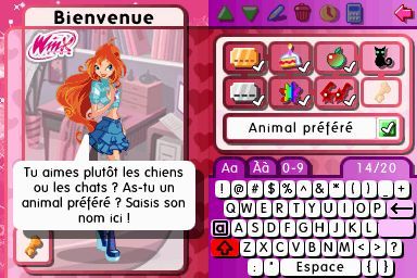 Pantallazo de Winx Club: Secret Diary 2009 para Nintendo DS