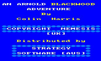 Pantallazo de Wise And Fool Of Arnold Blackwood para Amstrad CPC