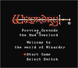 Pantallazo de Wizardry: Proving Grounds of the Mad Overlord para Nintendo (NES)