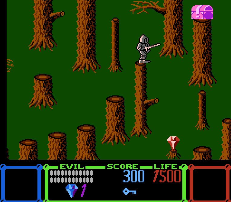 Pantallazo de Wizards & Warriors para Nintendo (NES)