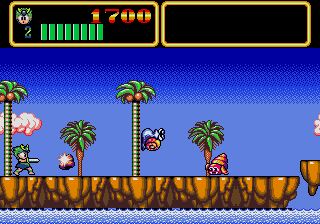 Pantallazo de Wonder Boy III: Monster Land (Japonés) para Sega Megadrive