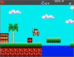 Pantallazo de Wonder Boy III: The Dragon's Trap para Sega Master System