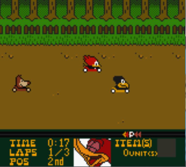 Pantallazo de Woody Woodpecker Racing para Game Boy Color