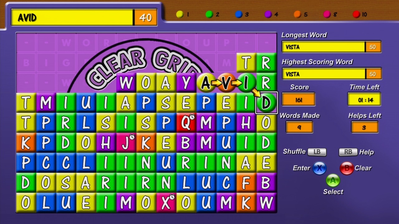 Pantallazo de Word Soup (Xbox Live Arcade) para Xbox 360