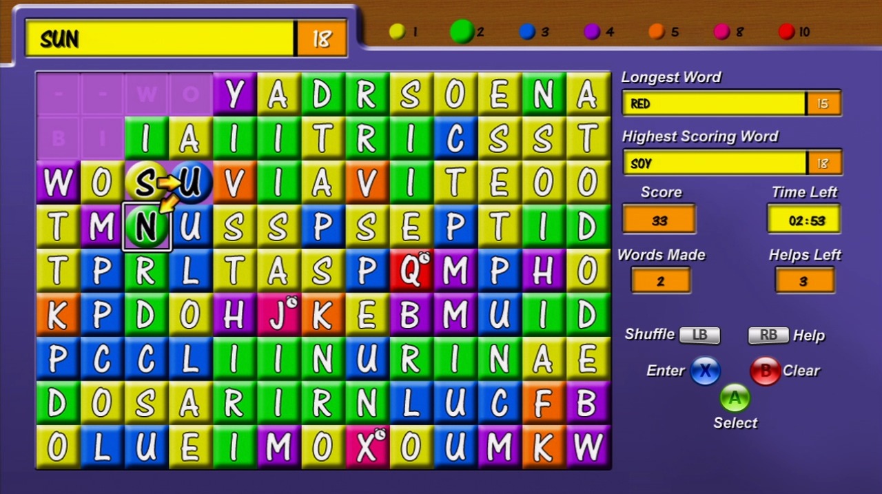 Pantallazo de Word Soup (Xbox Live Arcade) para Xbox 360