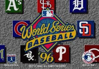 Pantallazo de World Series Baseball '96 para Sega Megadrive