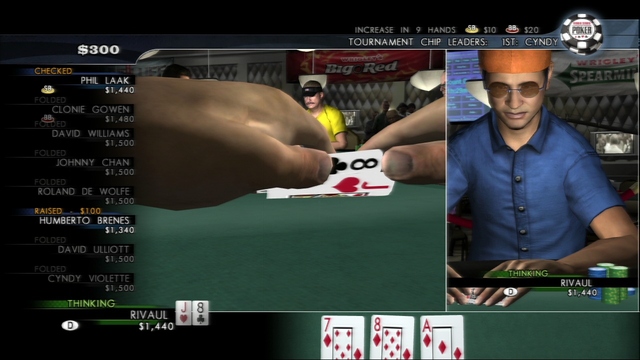 Pantallazo de World Series of Poker 2008: Battle For The Bracelets para PlayStation 3