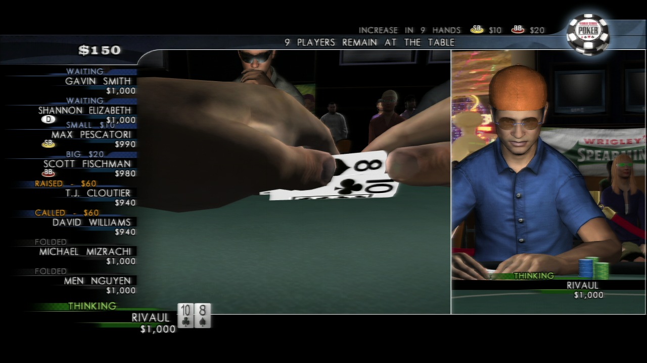 Pantallazo de World Series of Poker 2008: Battle For The Bracelets para PlayStation 3