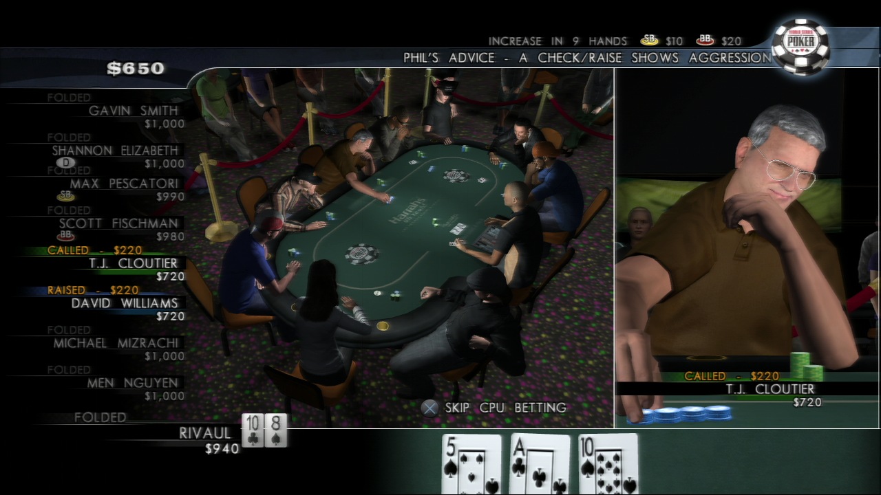 Pantallazo de World Series of Poker 2008: Battle For The Bracelets para PlayStation 3