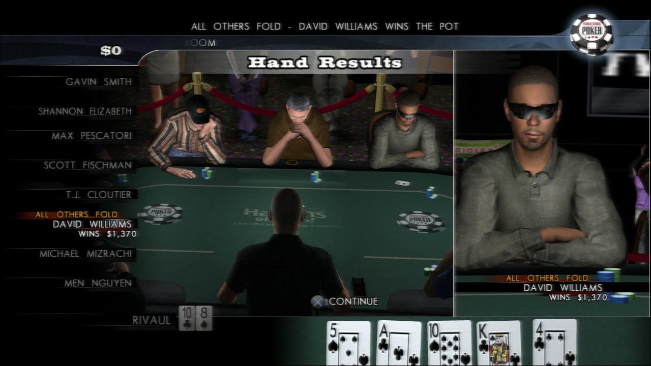 Pantallazo de World Series of Poker 2008: Battle For The Bracelets para PlayStation 3