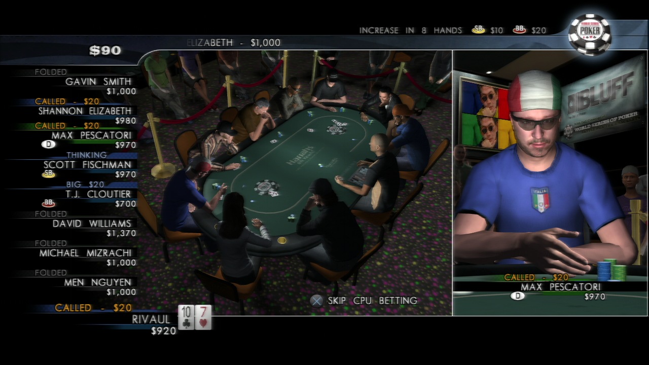Pantallazo de World Series of Poker 2008: Battle For The Bracelets para PlayStation 3
