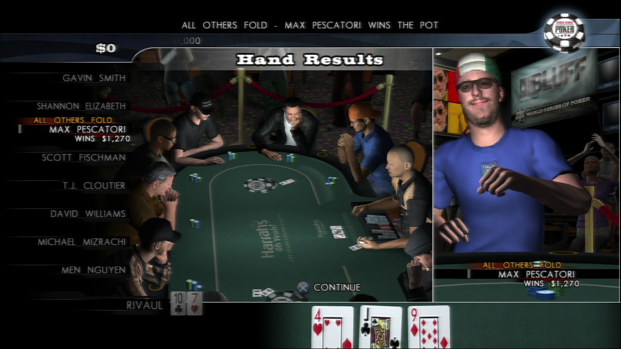 Pantallazo de World Series of Poker 2008: Battle For The Bracelets para PlayStation 3