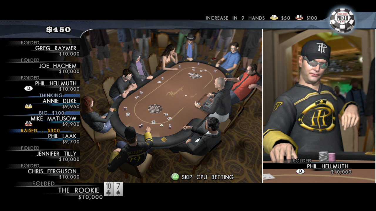 Pantallazo de World Series of Poker 2008: Battle For The Bracelets para Xbox 360