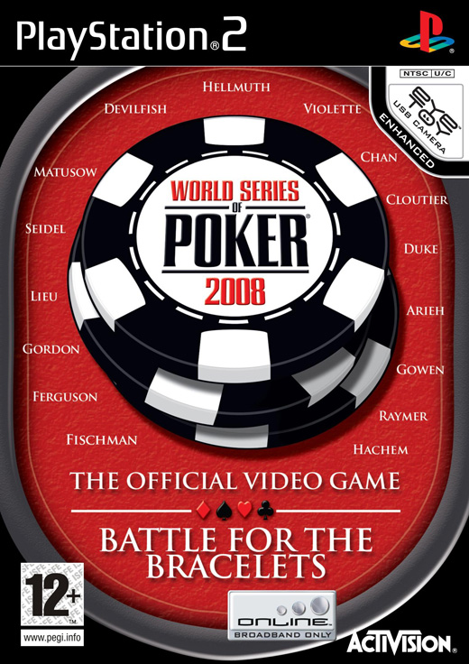Caratula de World Series of Poker 2008 : Battle for the Bracelets para PlayStation 2