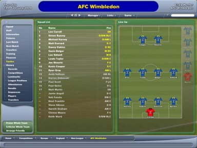 Pantallazo de Worldwide Soccer Manager para PC