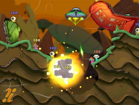 Pantallazo de Worms: A Space Oddity para Wii