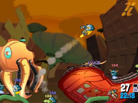 Pantallazo de Worms: A Space Oddity para Wii
