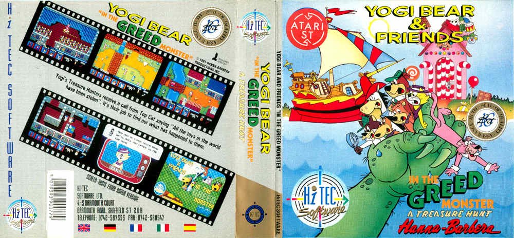 Caratula de Yogi Bear & Friends in the Greed Monster para Atari ST