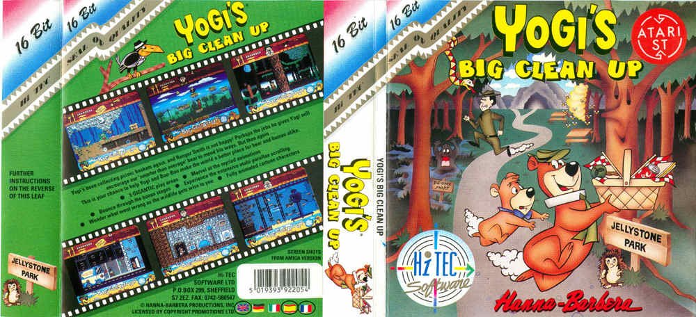 Caratula de Yogi's Big Clean Up para Atari ST