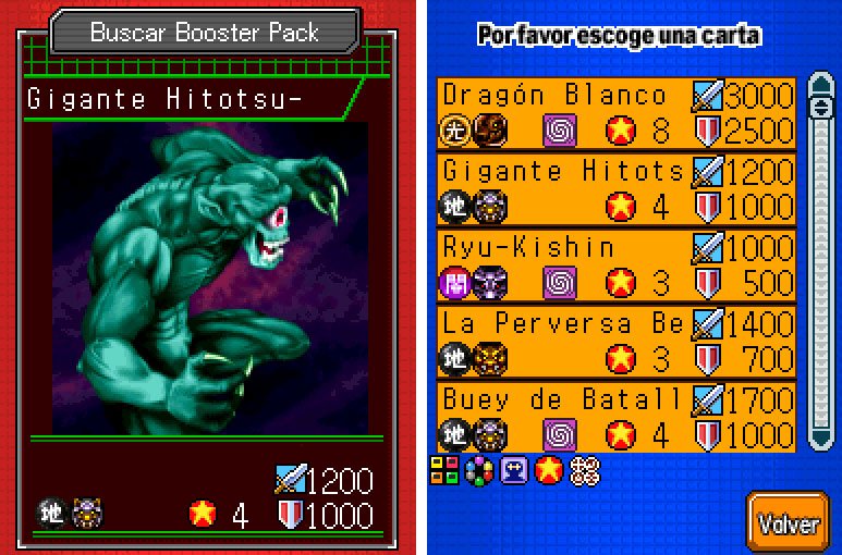 Pantallazo de Yu-Gi-Oh! GX Card Almanac para Nintendo DS