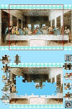 Pantallazo de Yukkuri Tanoshimu Otona no Jigsaw Puzzle DS Sekai no Meiga 1 Renaissance - Baroque no Kyoshô (Japonés) para Nintendo DS