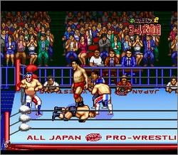 Pantallazo de Zen Nihon Pro Wrestling: Budoukan at 2 3-4 (Japonés) para Super Nintendo