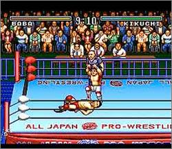 Pantallazo de Zen Nihon Pro Wrestling (Japonés) para Super Nintendo