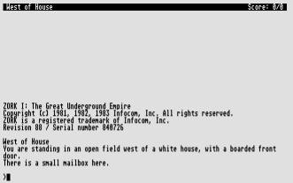 Pantallazo de Zork I: The Great Underground Empire para Atari ST