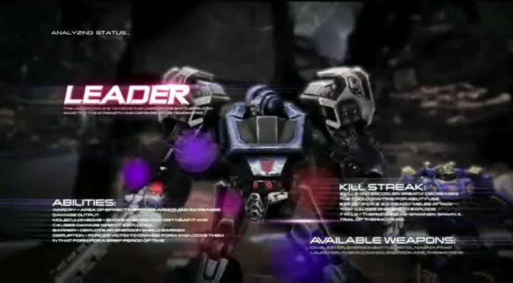 Vídeo de Transformers: War for Cybertron